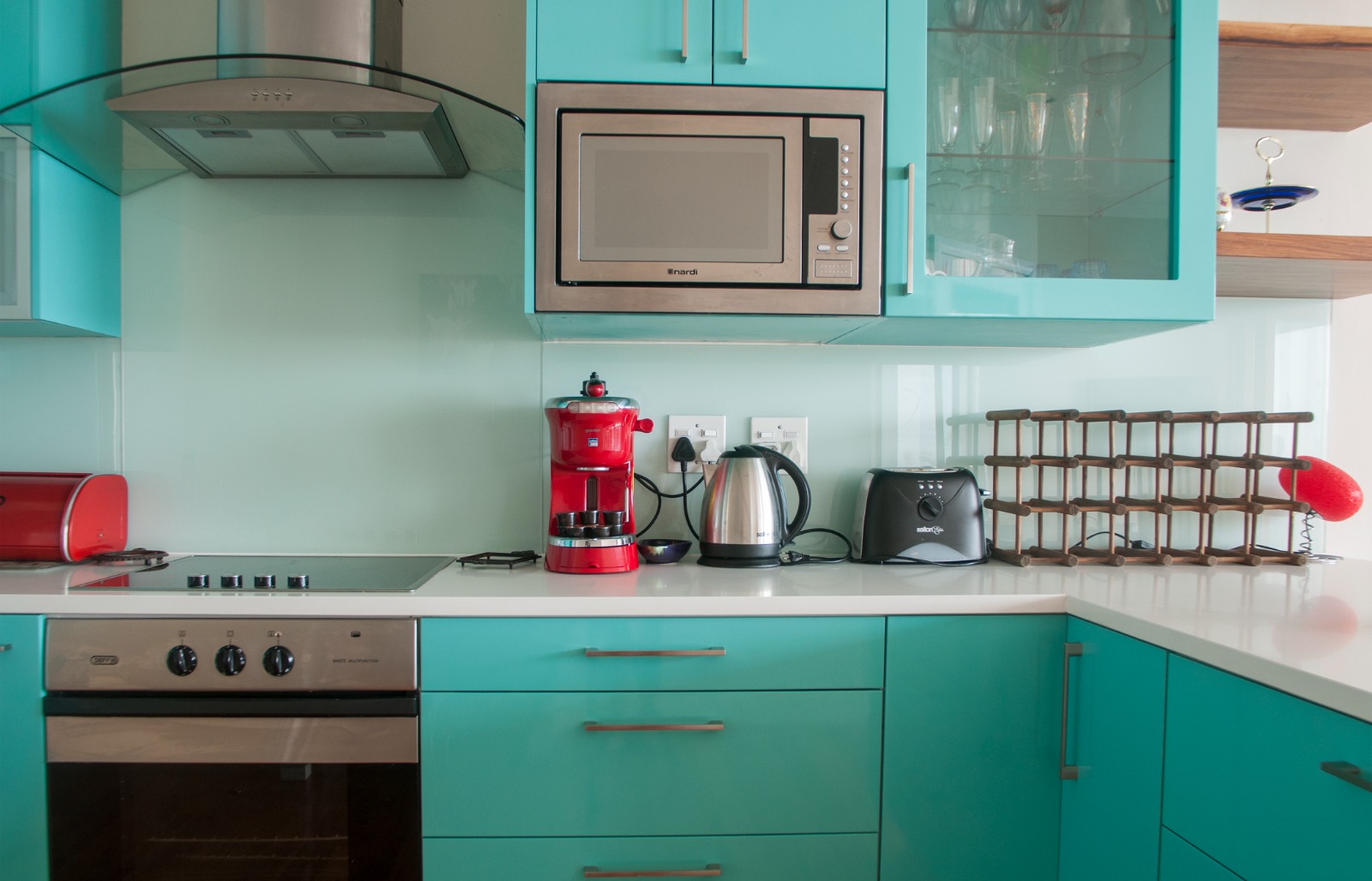 Kitchen at the Harbour Views apartment